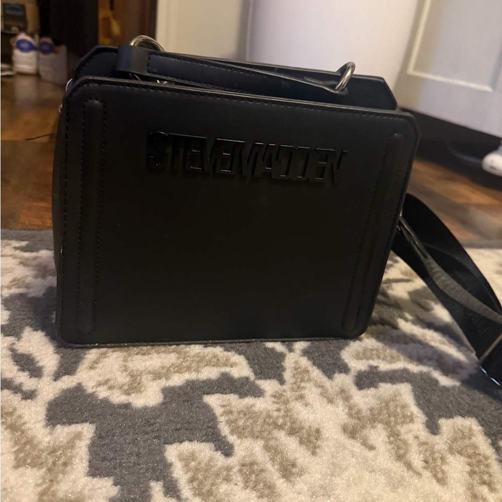 Steve Madden Black Men's Messenger Bag